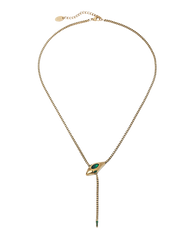 All I Think About Is Karma Snake Necklace