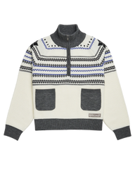 Folklore Album Quarter Zip Up Sweater