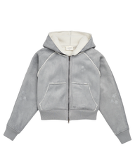 Folklore Album Gray Faux Shearling Jacket