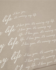 I Love You It's Ruining My Life Boxy Cropped Crewneck