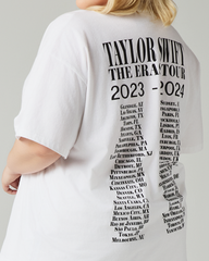 Taylor Swift | The Eras Tour Through Vancouver I White T-Shirt