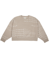 I Love You It's Ruining My Life Boxy Cropped Crewneck
