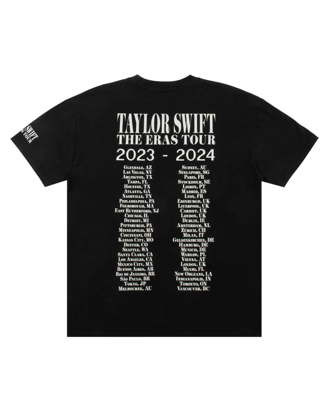 Taylor Swift | The Eras Tour Through Vancouver II Black T-Shirt