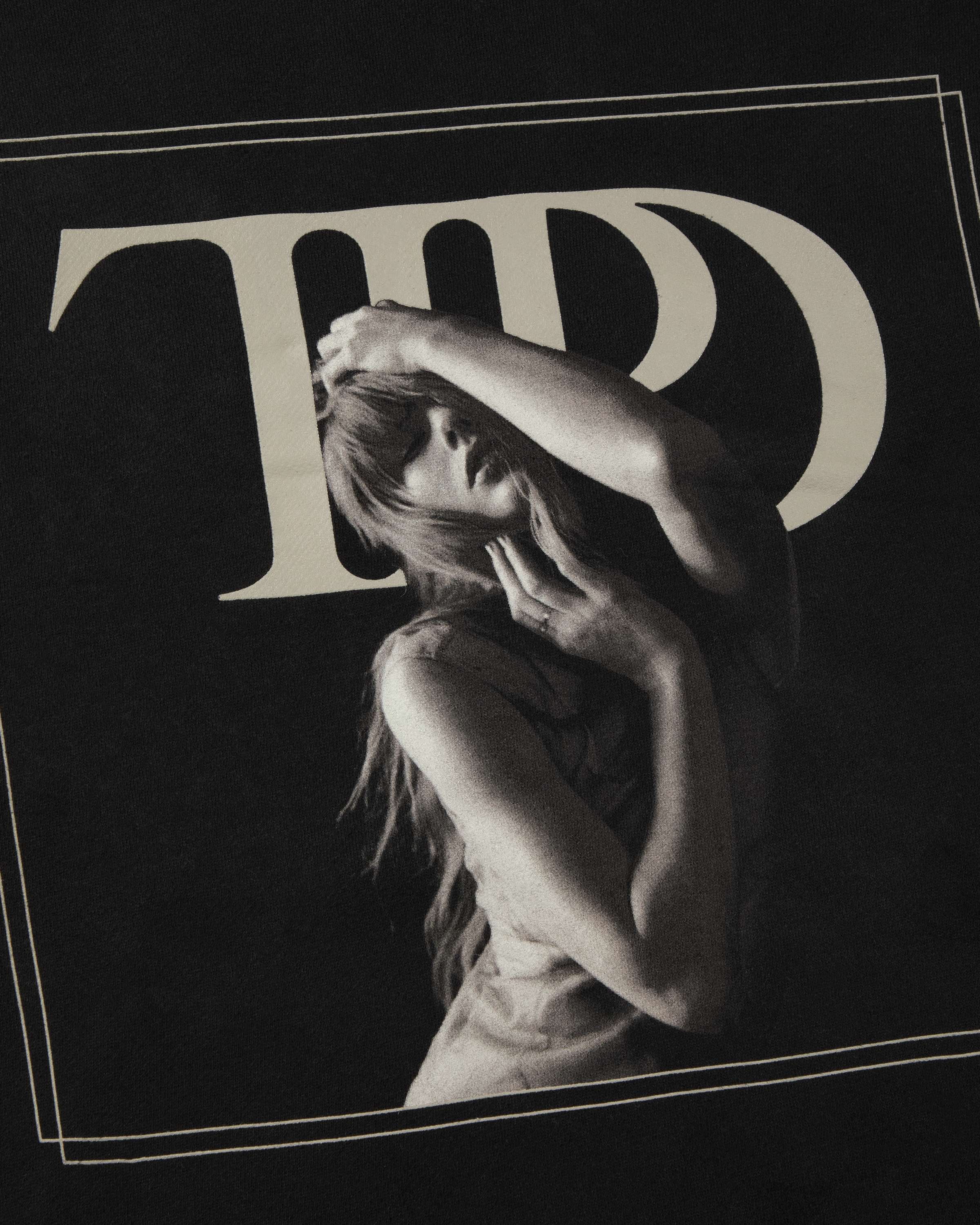 The Tortured Poets Department Black Hoodie