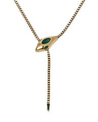 All I Think About Is Karma Snake Necklace