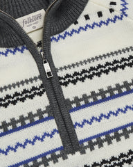 Folklore Album Quarter Zip Up Sweater