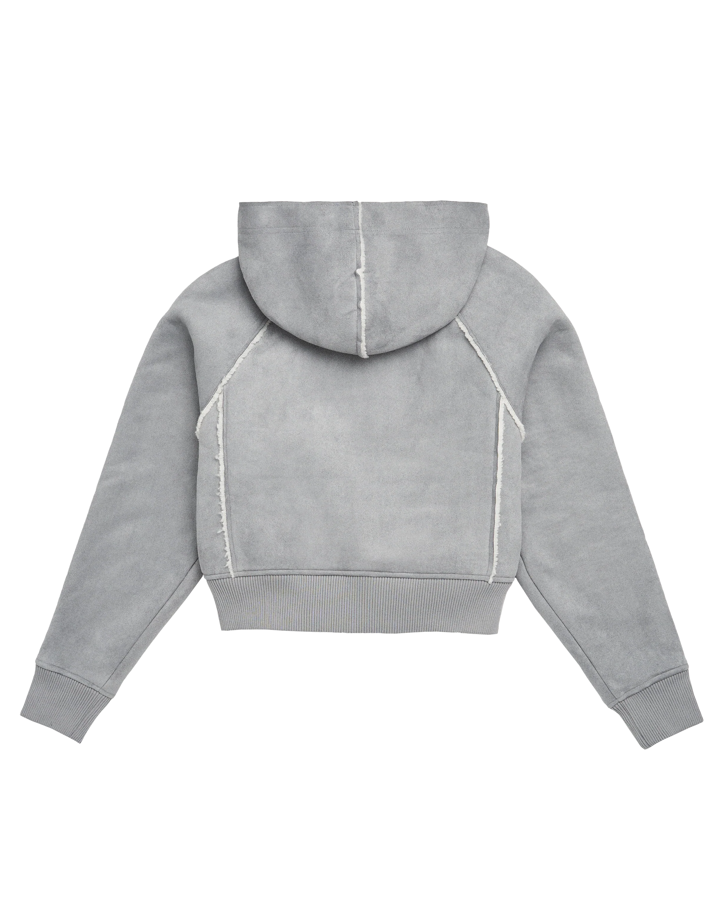 Folklore Album Gray Faux Shearling Jacket