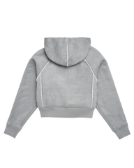 Folklore Album Gray Faux Shearling Jacket