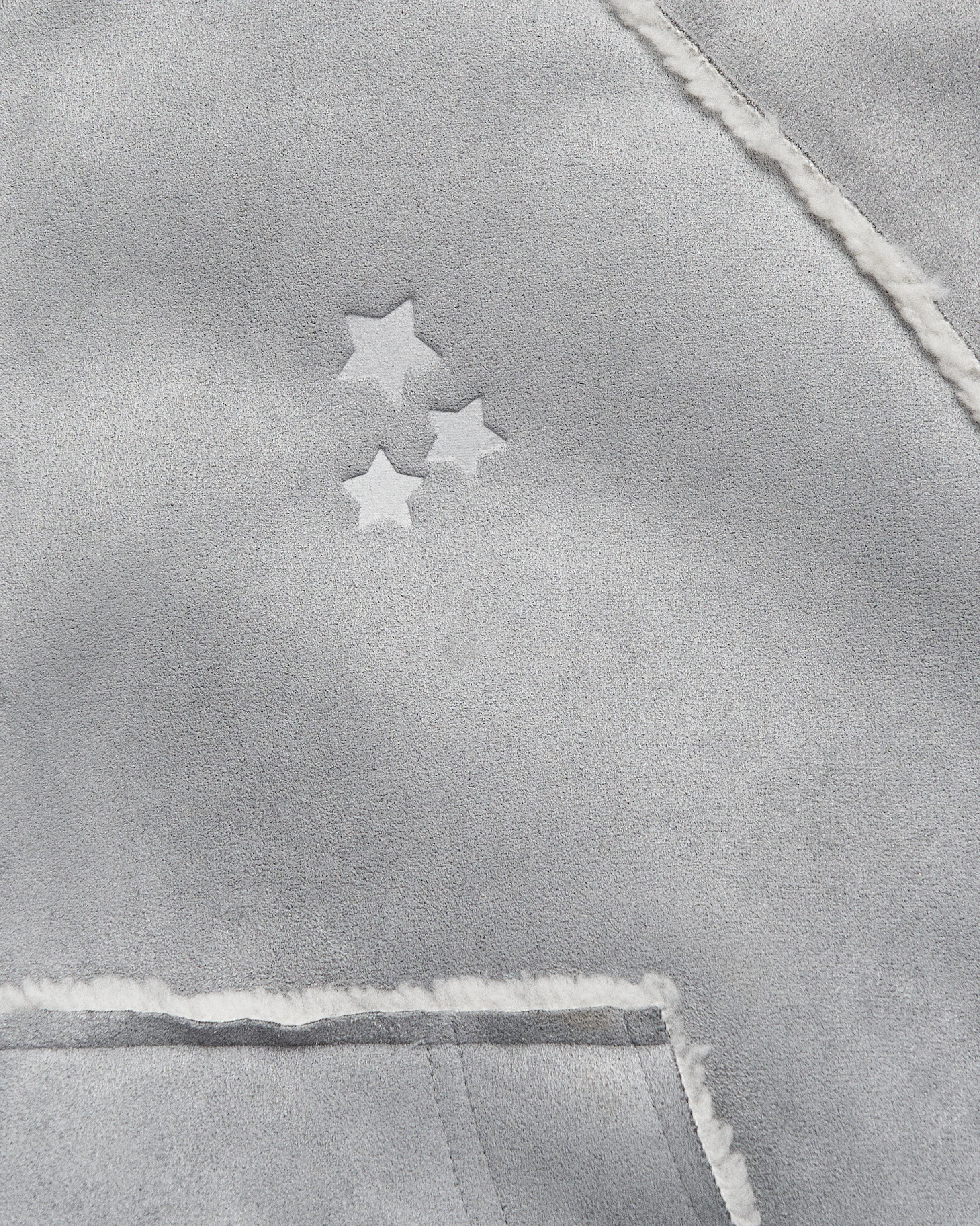 Folklore Album Gray Faux Shearling Jacket