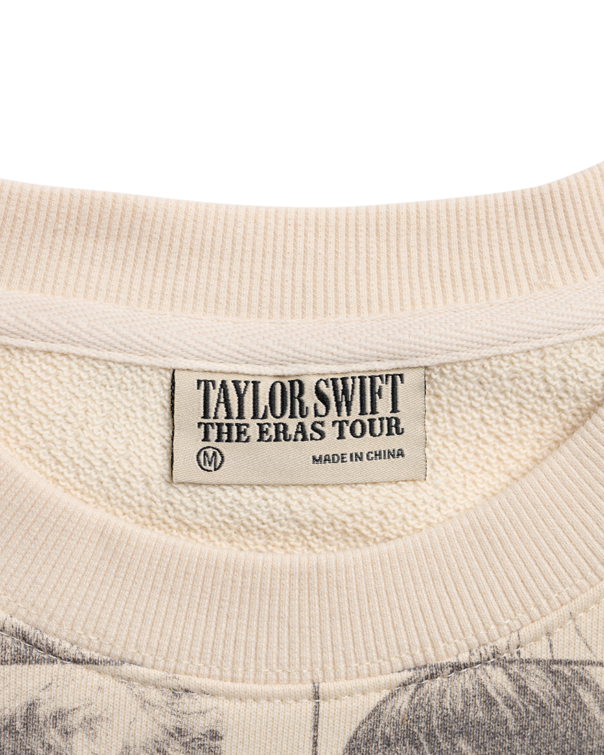 Taylor Swift | The Eras Tour Cropped Beige Pullover