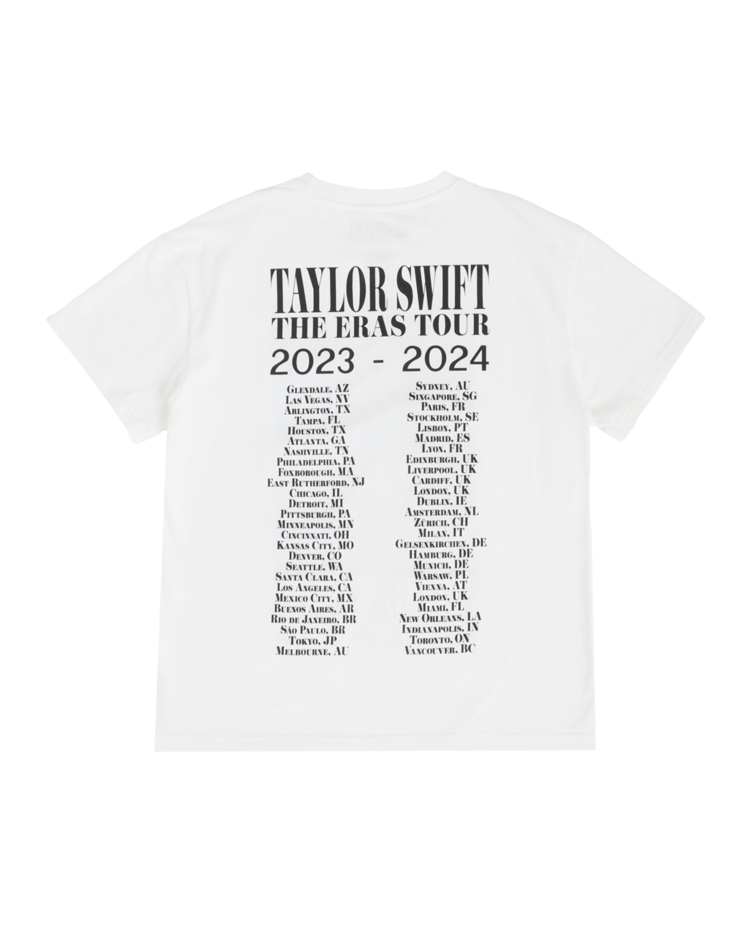 Taylor Swift | The Eras Tour Through Vancouver II White T-Shirt