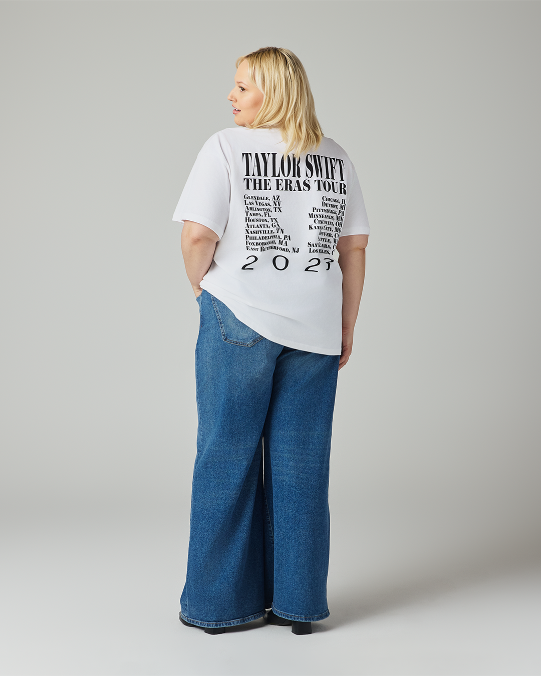 Taylor Swift | The Eras Tour Through LA White T-Shirt