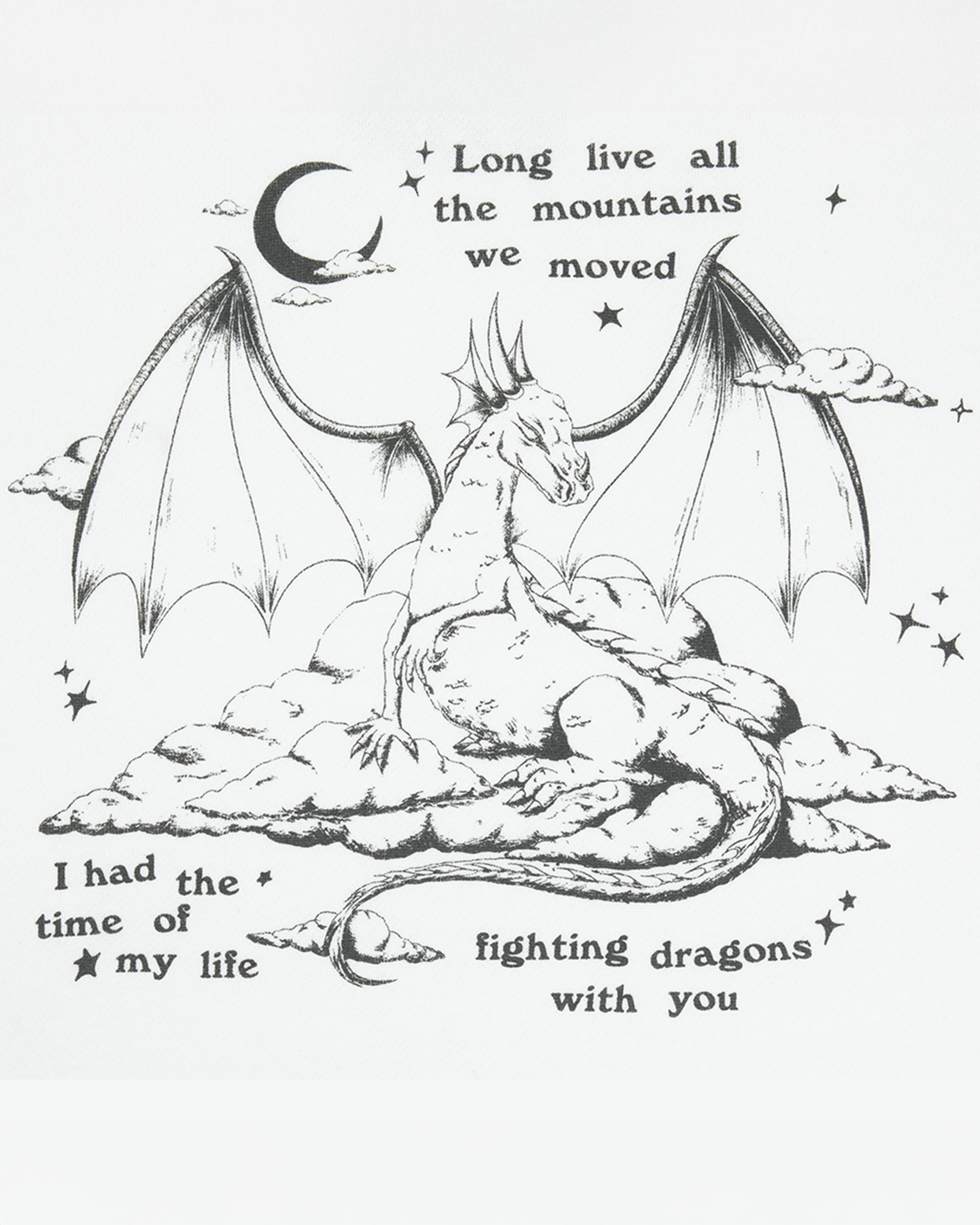 Fighting Dragons With You White Hoodie