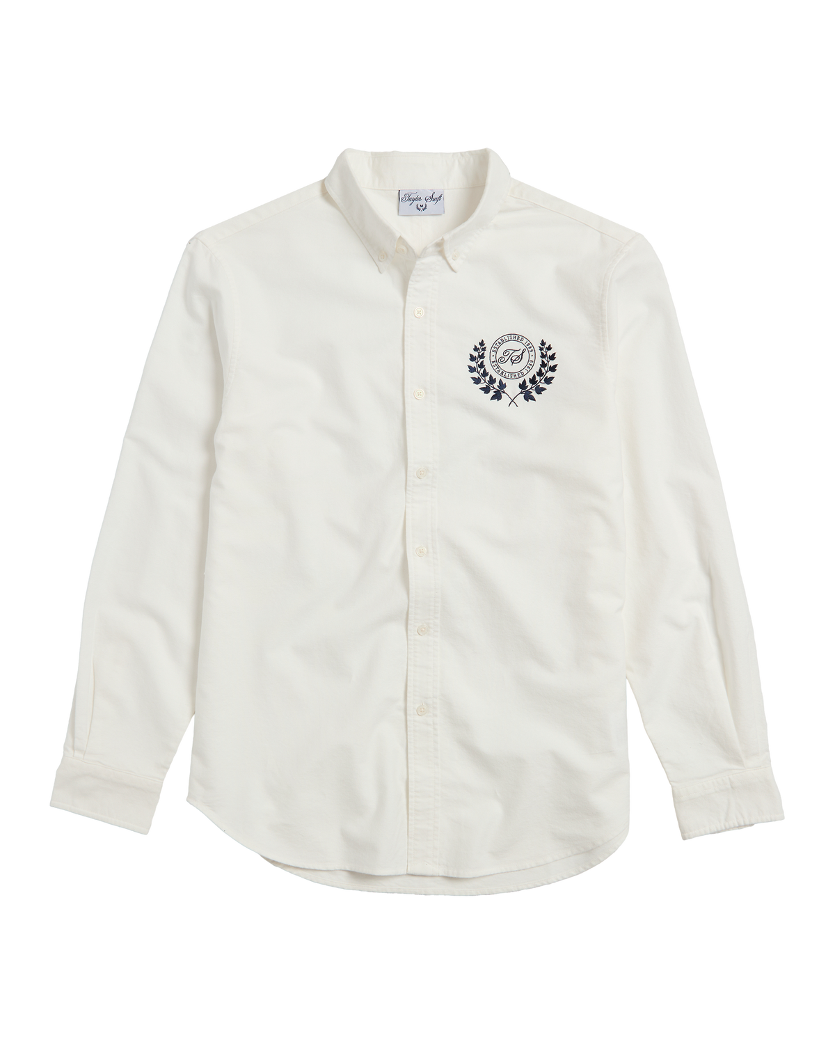 TS Crest White Oxford Shirt