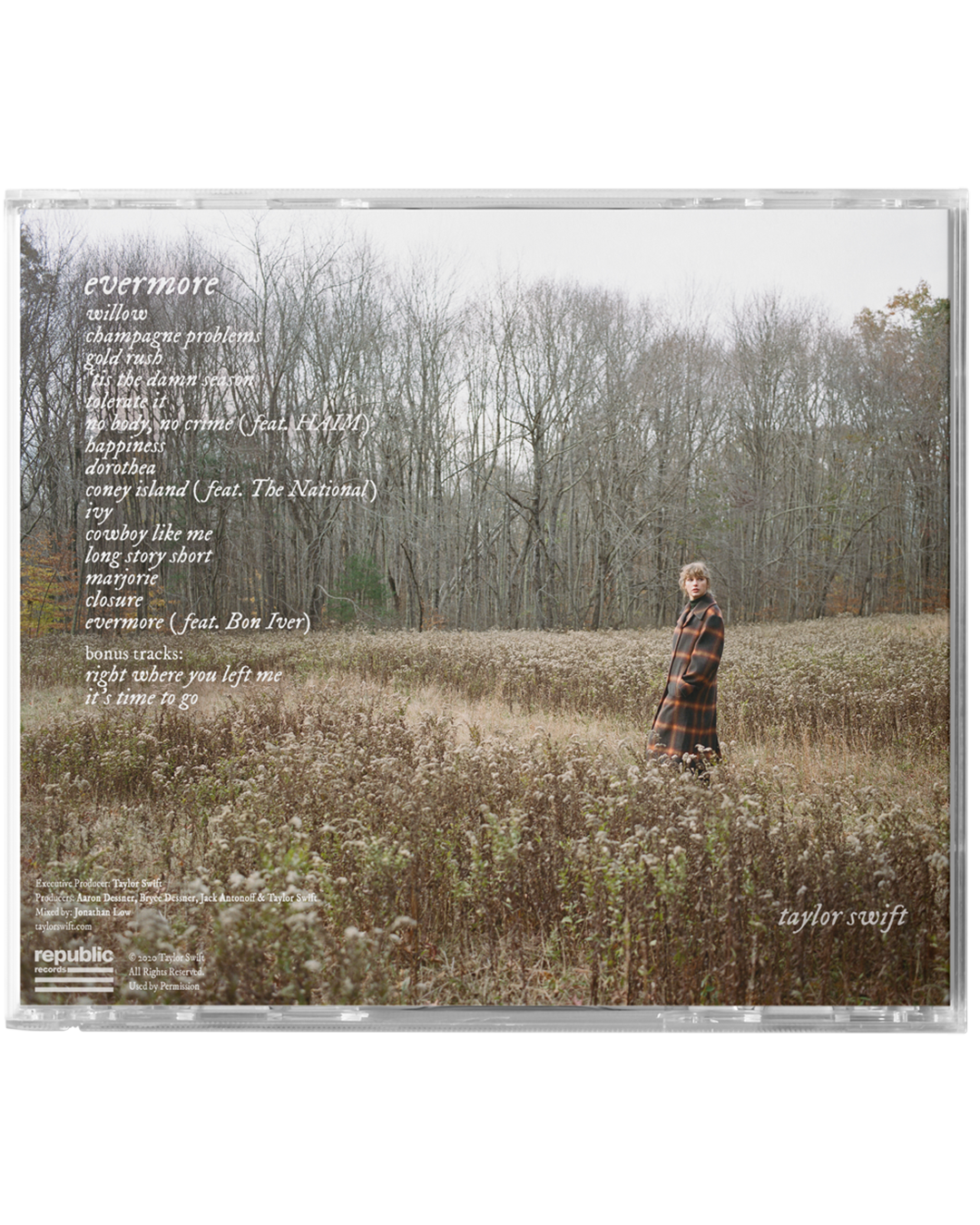 evermore album deluxe edition CD (clean version)