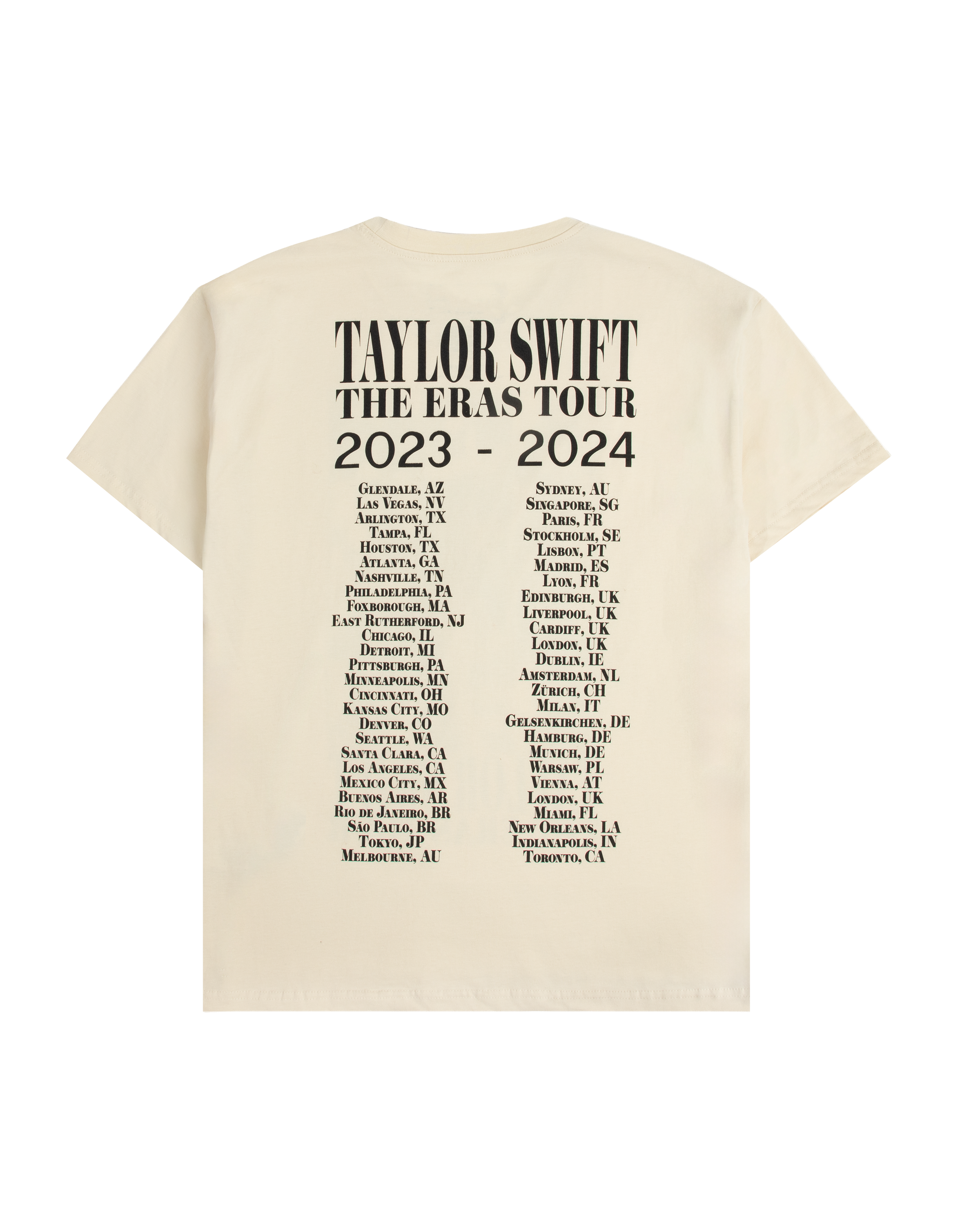 Taylor Swift | The Eras Tour Through Toronto Beige T-Shirt