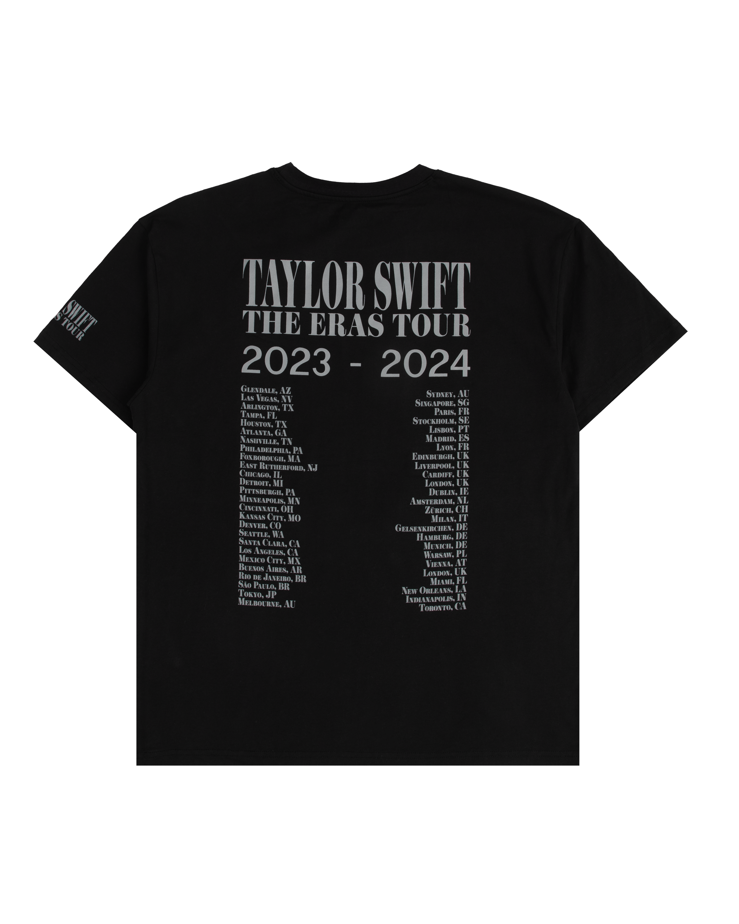 Taylor Swift | The Eras Tour Through Toronto Black T-Shirt