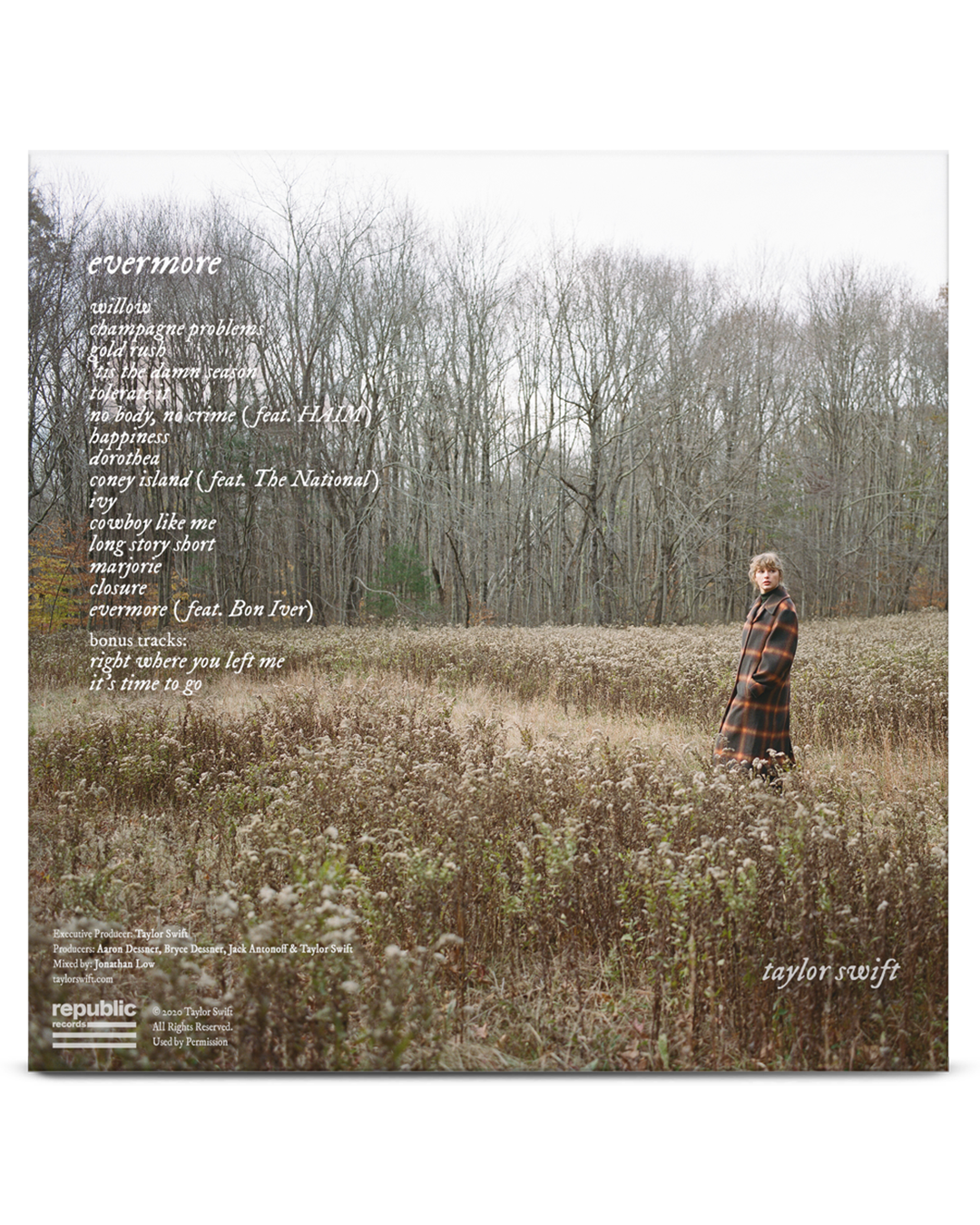 evermore album deluxe edition vinyl