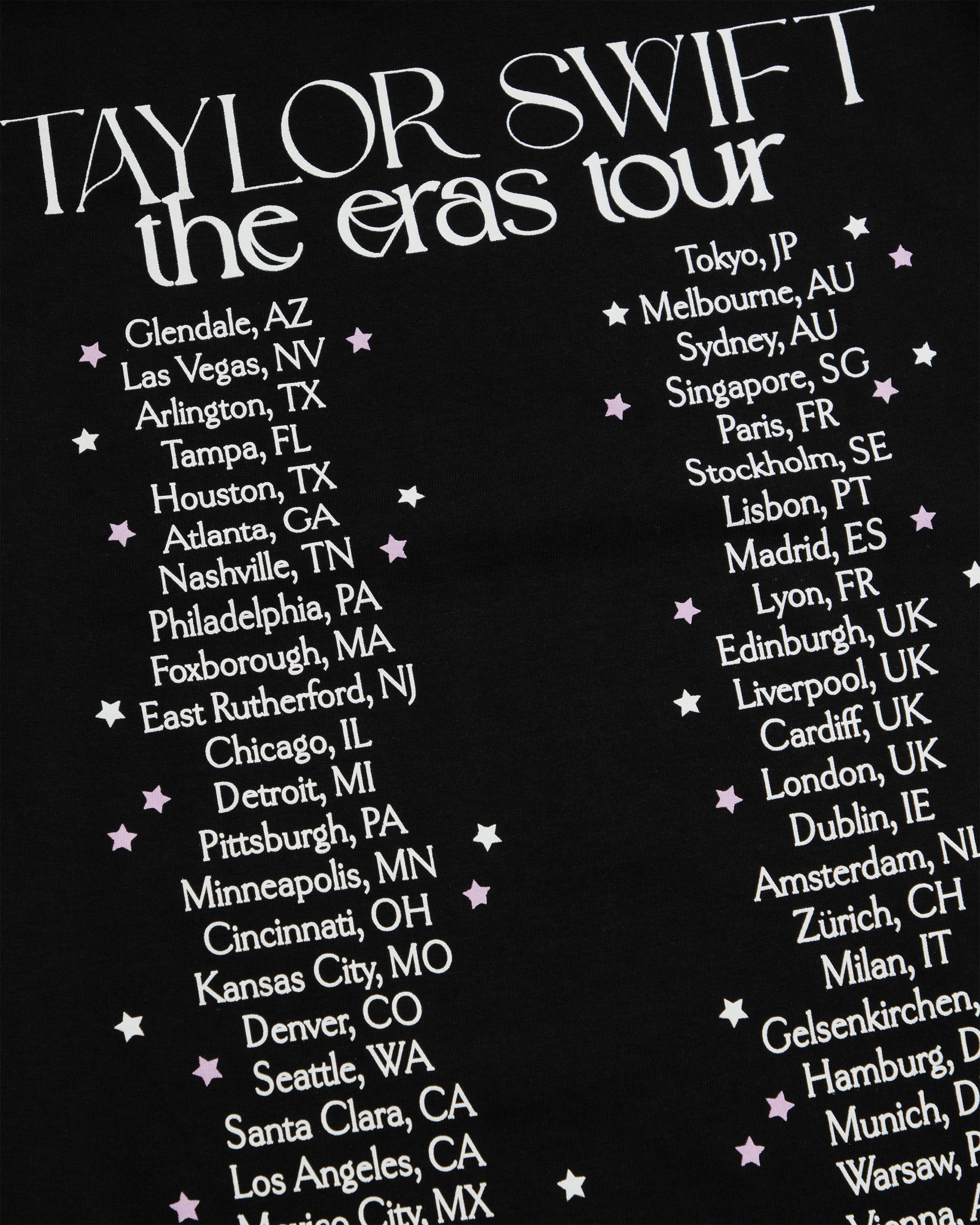 Taylor Swift | The Eras Tour Live Photo Stars T-Shirt