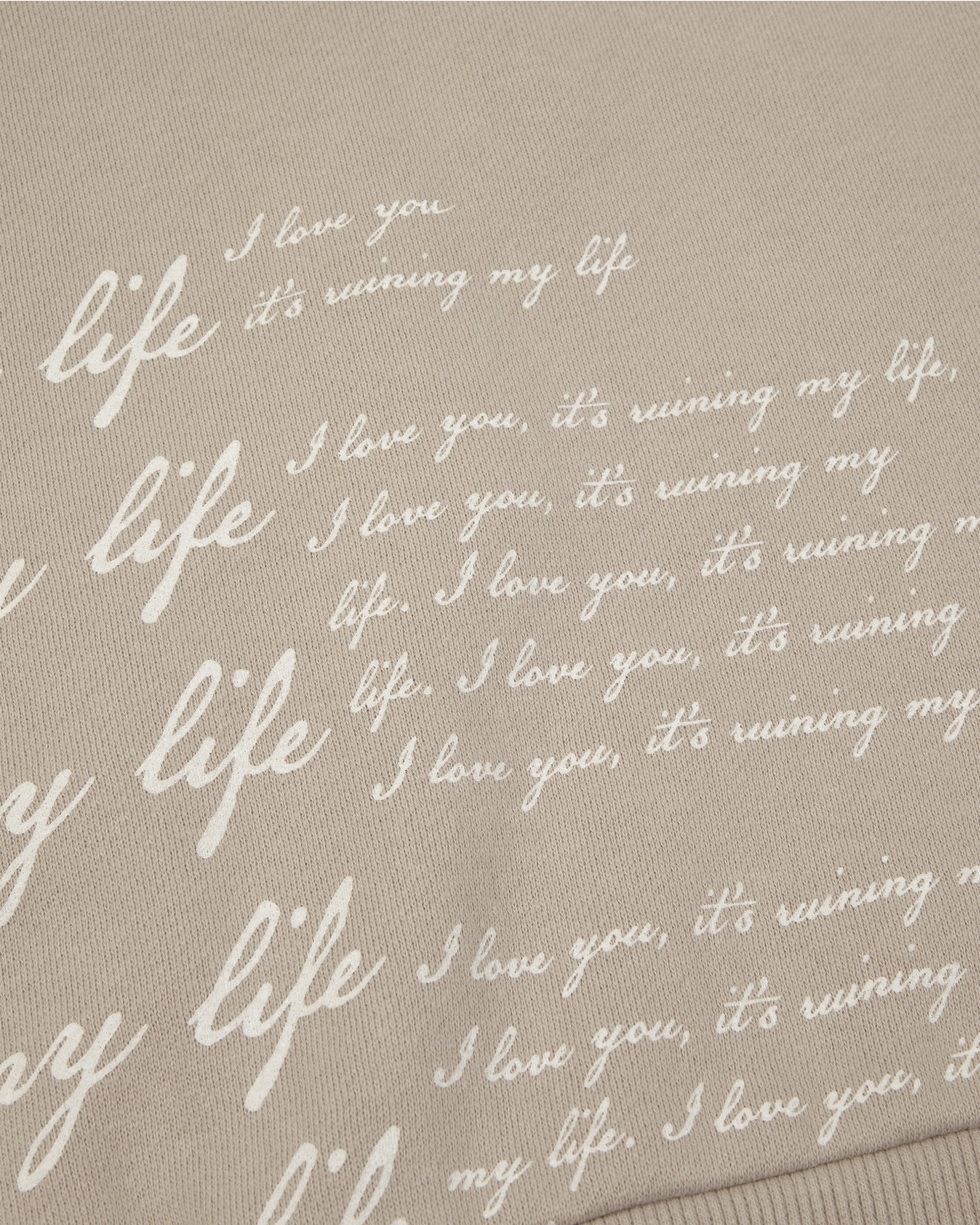 I Love You It's Ruining My Life Boxy Cropped Crewneck