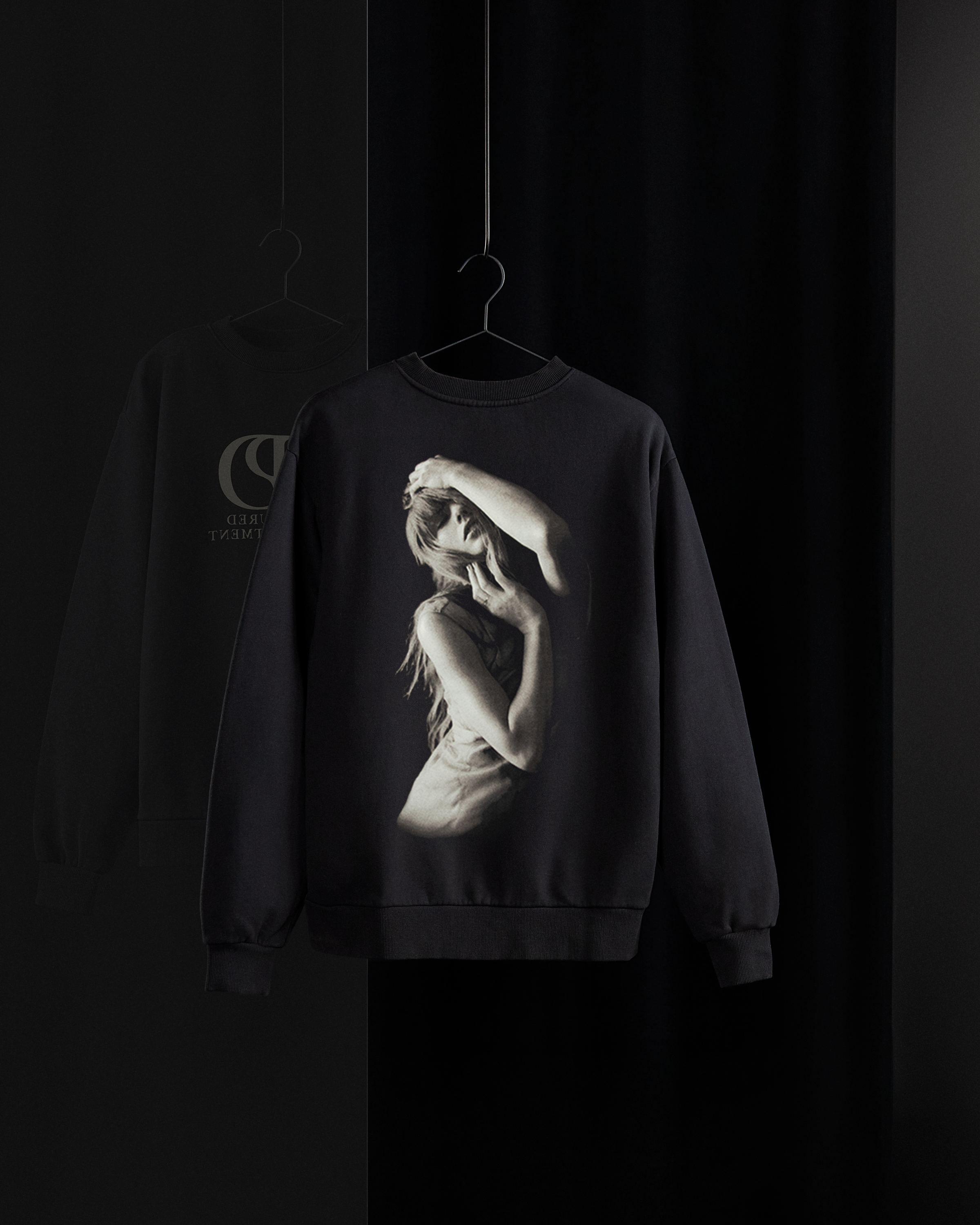 The Tortured Poets Department Black Crewneck
