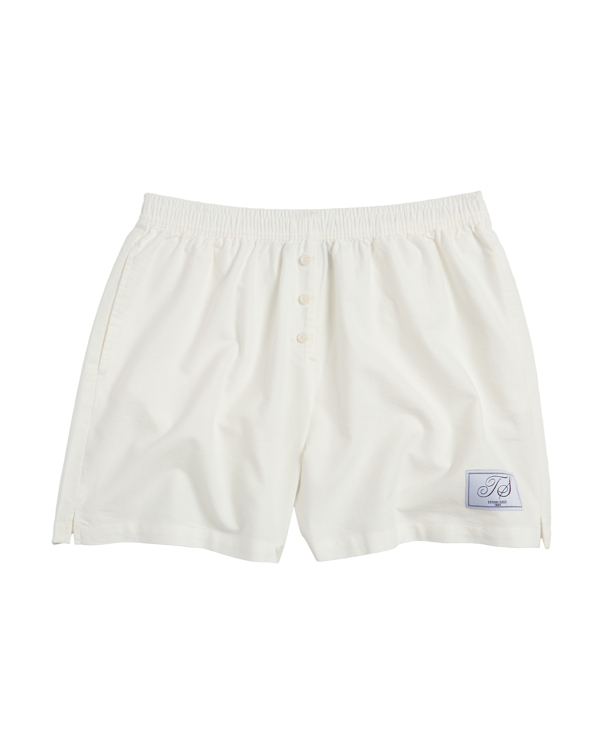 TS Crest White Oxford Shorts