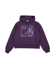 The Story Of Us Purple Crop Hoodie
