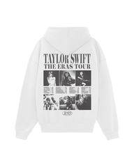 Taylor Swift | The Eras Tour Collage White Hoodie