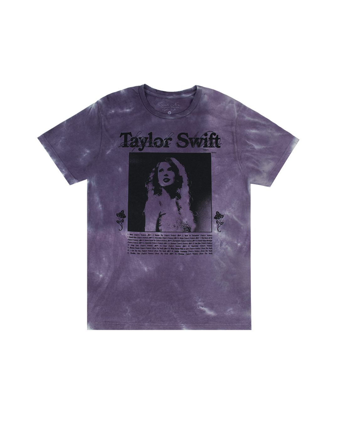 Speak Now (Taylor's Version) Tracklist Purple Tie Dye T-Shirt