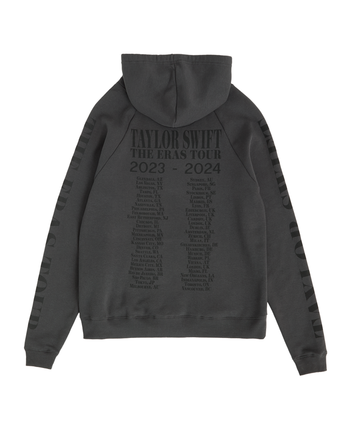 Taylor Swift | The Eras Tour Through Vancouver I Black Hoodie