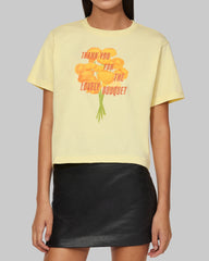Thank You For The Lovely Bouquet Cropped T-Shirt
