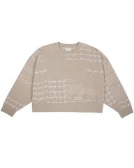 I Love You It's Ruining My Life Boxy Cropped Crewneck