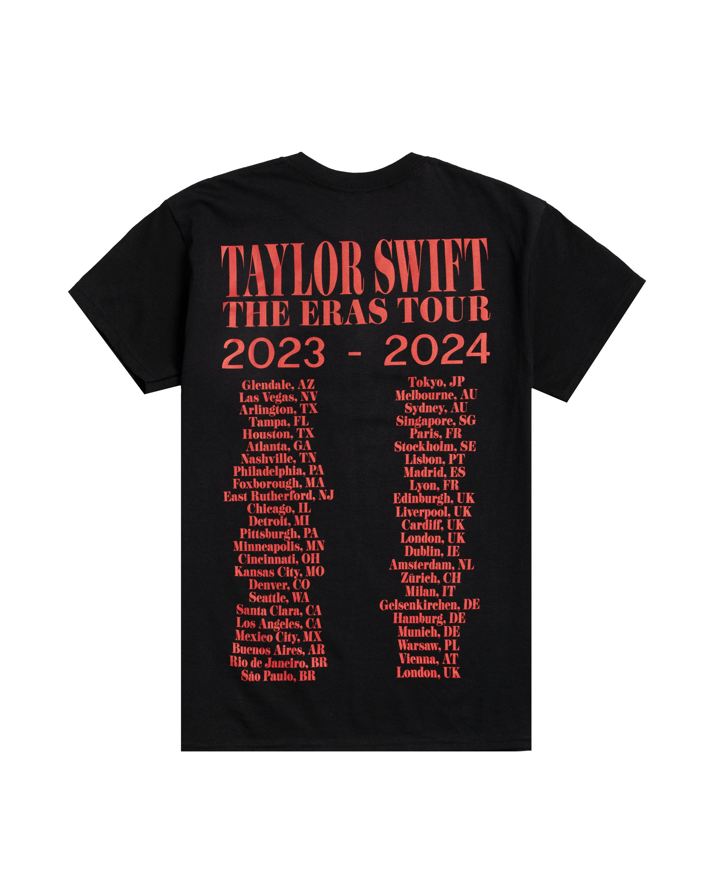 Taylor Swift | The Eras Tour Photo Black T-Shirt