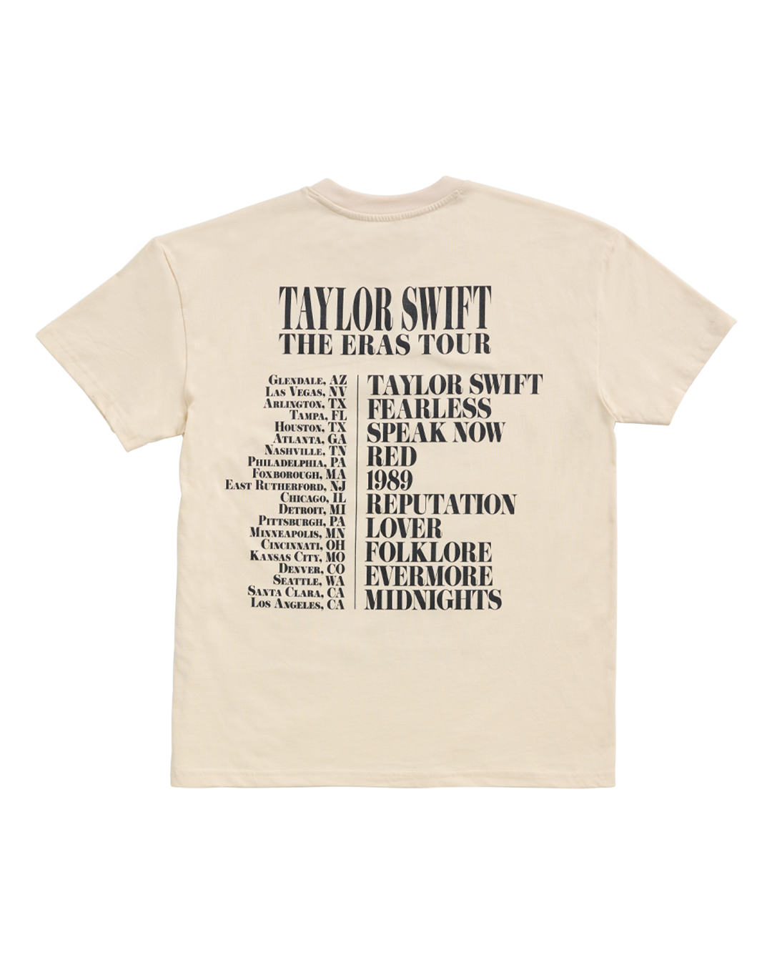 Taylor Swift | The Eras Tour Through LA Beige T-Shirt