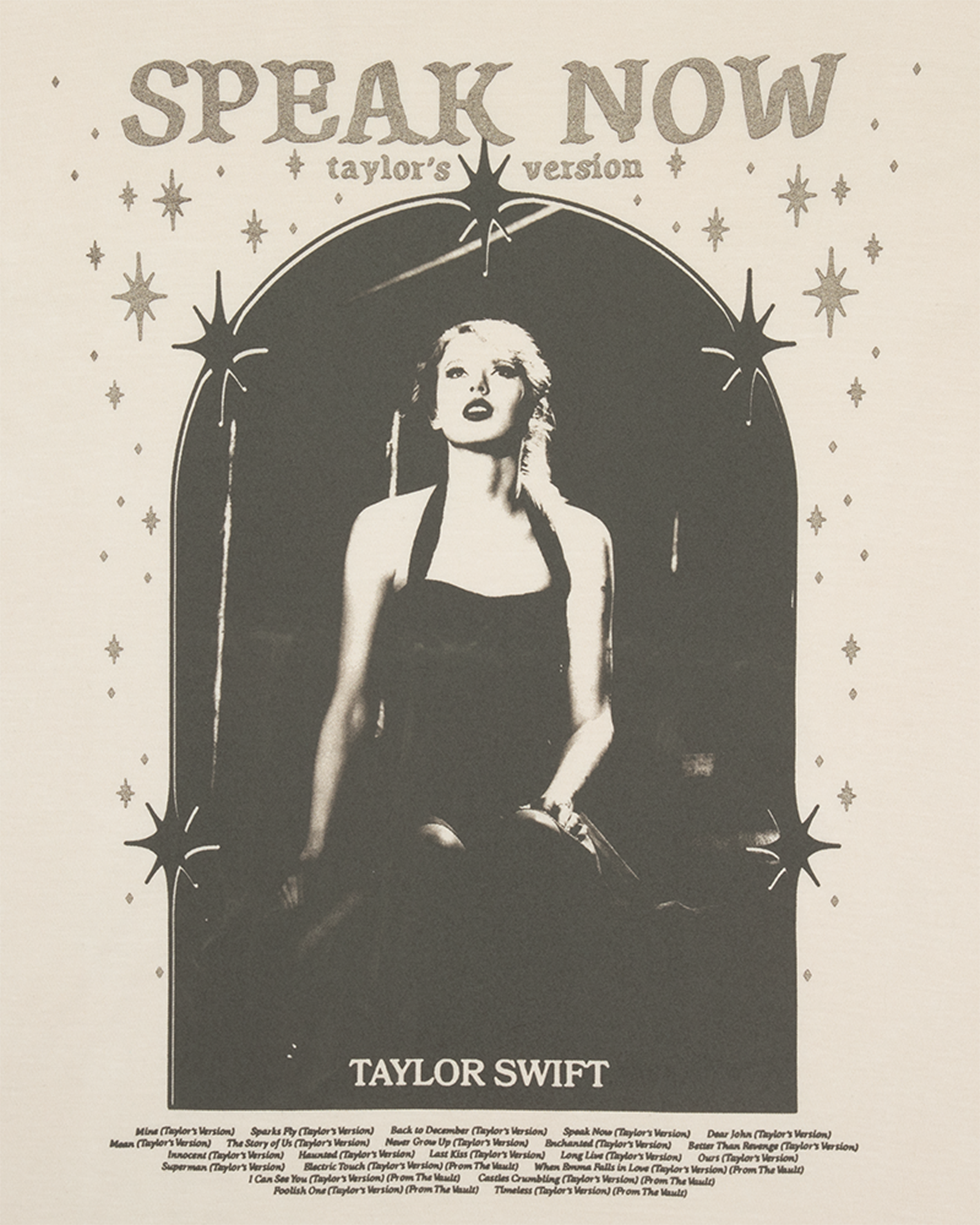 Speak Now (Taylor's Version) Tracklist Taupe T-Shirt
