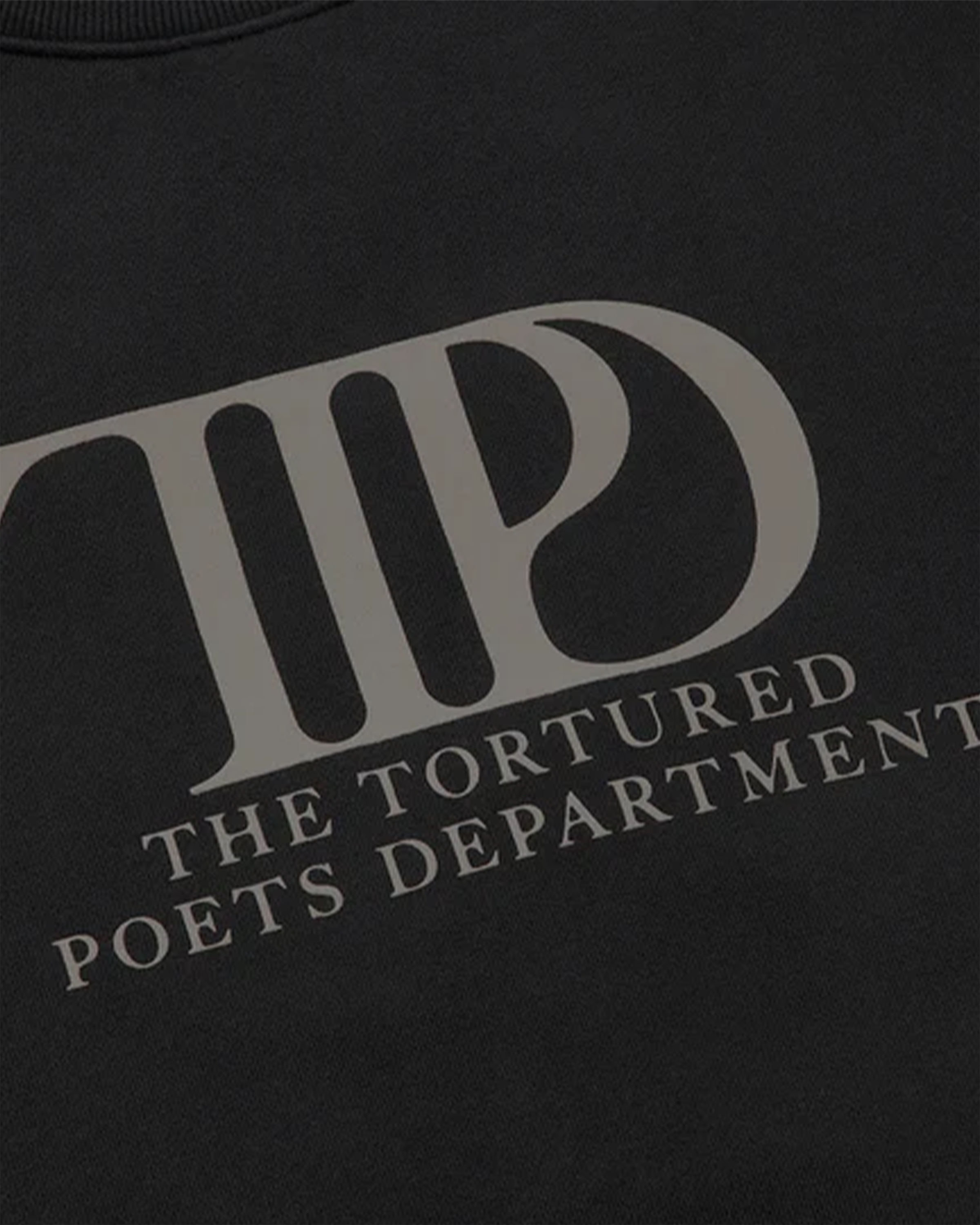 The Tortured Poets Department Black Crewneck