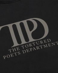The Tortured Poets Department Black Crewneck