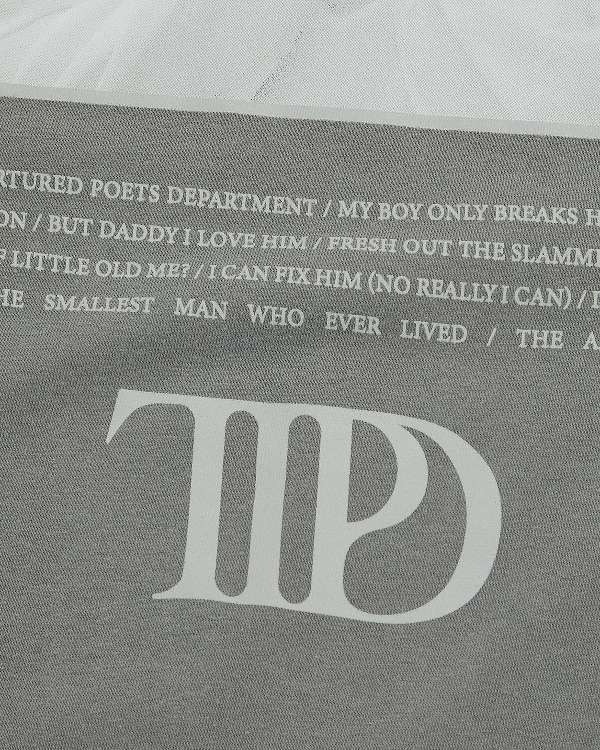 The Tortured Poets Department Gray Photo Long Sleeve T-Shirt